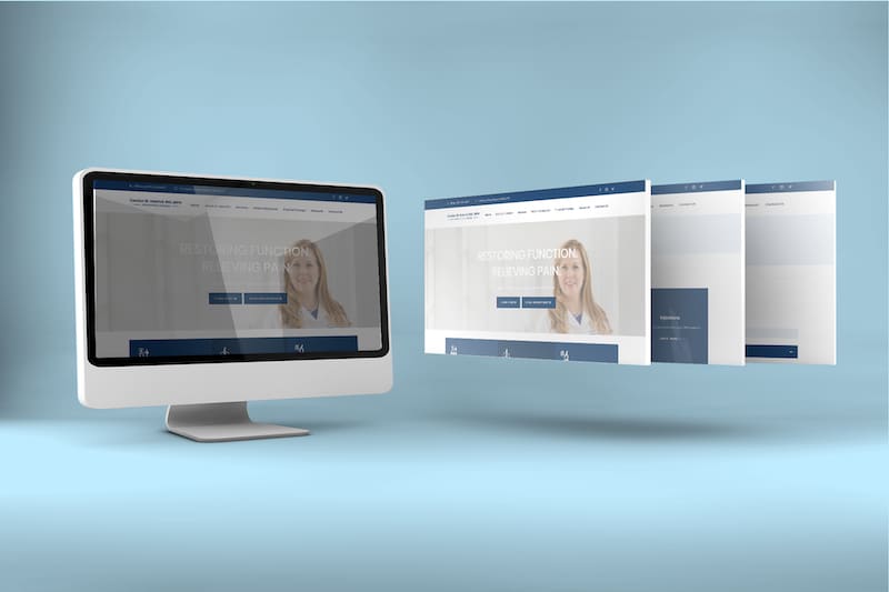 Carolyn Hettrich Website On Mockup Monitor