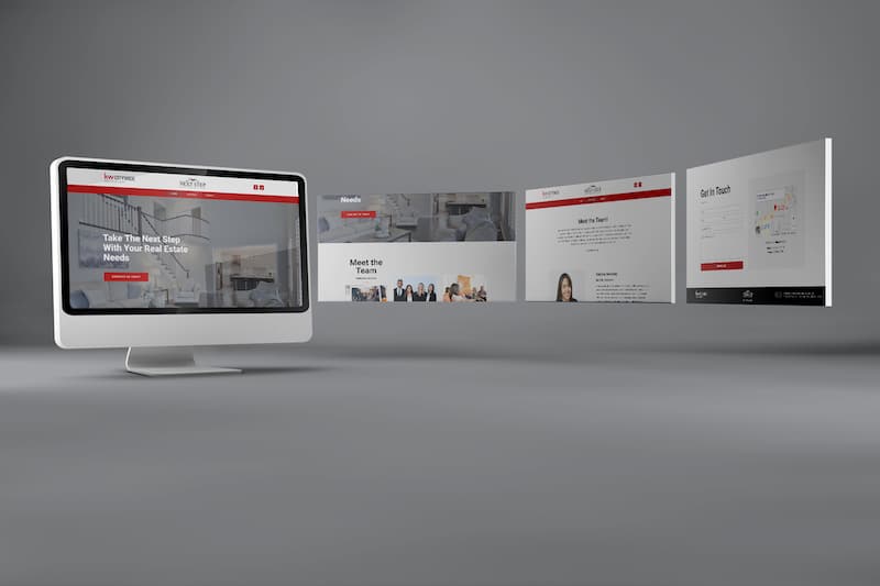 Next Step Homes Group Website Screen Mockup